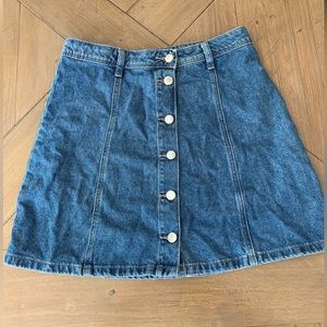 H&M high-waisted denim skirt